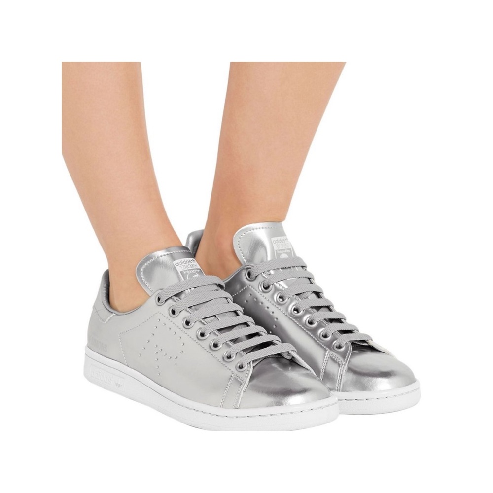 Adidas Raf Simons Stan Smith Metallic Leather Sneakers size 9